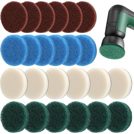 24 Reinigungspads, Kompatibel Mit Bosch 6033 Und Dremel, Abrasiver Mikrofaserschaum, Für Küche Und Bad