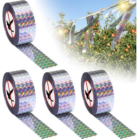 Stück Reflektierendes Klebeband, Vogelabwehrband 2,4 Cm X 80 M, Schutz Für Den Garten