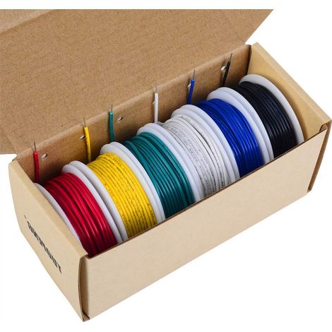 Spulen 18 Awg Elektrokabel, Verzinntes Kupfer, Pvc-isolierung, 300 V, Für Elektronische Verbindungen