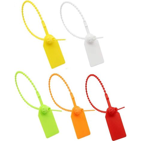 Kabelbinder-etiketten, 100 Stück Kabelbinder-etiketten Aus Kunststoff, Selbstverriegelnde Markenetiketten, Für Bekleidung, Schuhe, Handtaschen, Logistik, Transportetiketten (verschiedene Farben)