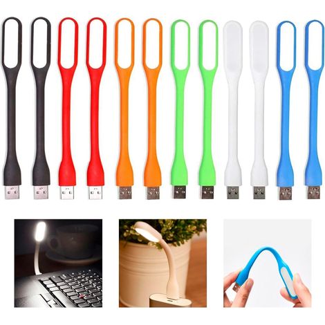 Flexible Usb-led-lampe, 12 Stück Mini-leds, Leselampe Für Laptop