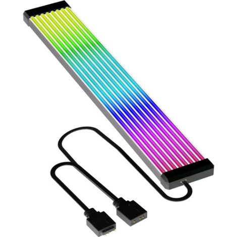 Argb 2er-pack Lichtleisten-set Für Pc-stromkabel, Kompatibel Mit Mainboard Und Gpu, 3d-effekt