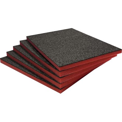 5er-pack Schaumstoffplatten, 600 X 420 X 30 Mm, Leicht Zuschneidbar, Polyethylen, Werkzeugkasten