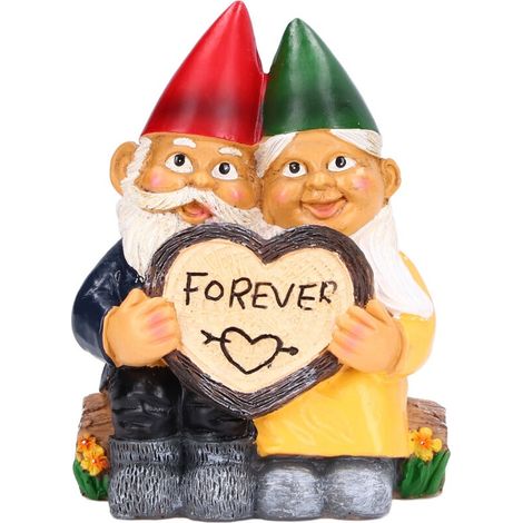 Gartenzwerg-figurenpaar, Harzfigur, Wohnaccessoires, Schreibtischzwergskulptur Für Dekorative Zwecke