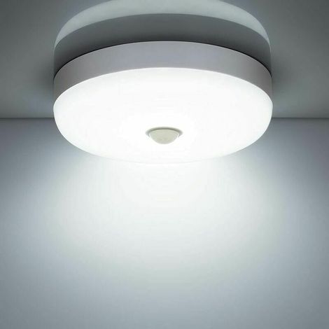 Dontodent Led-deckenleuchte Mit Bewegungsmelder, 12 W, 1500 Lm, 6500 K Kaltweiß, Ip56 Wasserdicht, Runde Led-deckenleuchte Für Den Innen- Und Außenbereich, Treppenhaus, Badezimmer, Garage, Flur