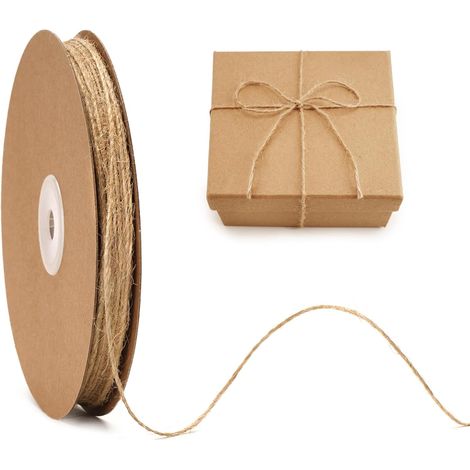 Rolle Bindfaden, 1,5 Mm Dick, 100 M Lang, Naturjute, Diy-gartenverpackung