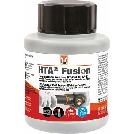 Hta-schweißpolymer – Schnelltrocknender Pvc-klebstoff – 250 Ml – Für Hta-rohre Und -formstücke