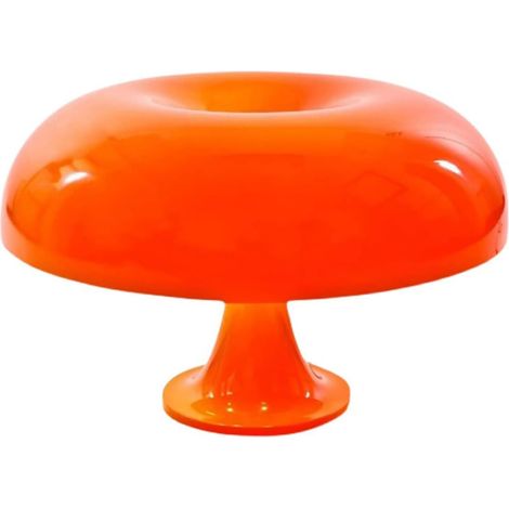 Wiederaufladbare Led-pilzlampe Per Usb, Einstellbares Warmes Licht, Orangefarbenes Acryl, Retro-dekoration Für Wohnzimmer, Schlafzimmer, Büro