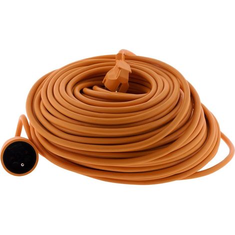 50 M H05vv-f 3g1,5 Mm² 16 A Oranges Verlängerungskabel Für Den Garten