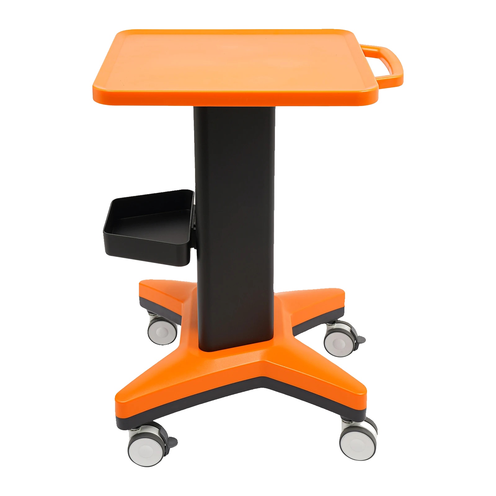 Servierwagen, Strapazierfähiges Material, Mühelose Mobilität, Orange