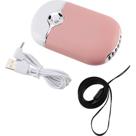 Mini-tragbarer, Per Usb Aufladbarer, Klingenloser Ventilator, Rosa, Für Wimpern.