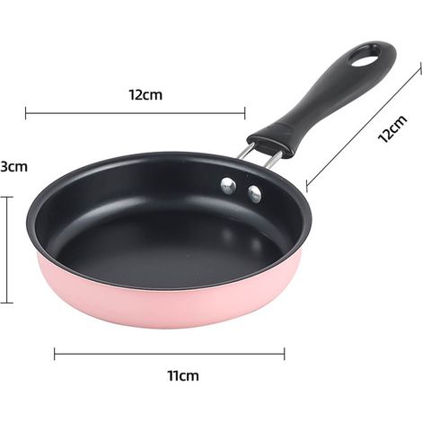 Mini-küche Für Kinder, Echte Bratpfanne, Kleine Antihaftbeschichtete Gusseisenpfanne, Ideal Zum Kochen Und Zubereiten Von Babynahrung.