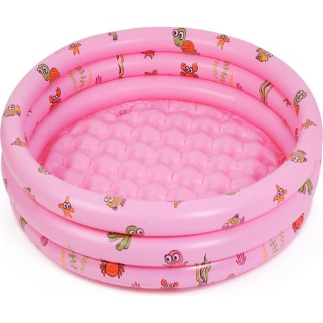 Aufblasbarer Pool, 3 Ringe, Bpa-freies Pvc, Weicher Untergrund, Für Den Garten