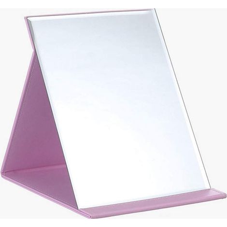 Klappspiegel 21 X 15,2 Cm, Pu-leder, Hd-glas, Verstellbarer Ständer, Reise-make-up