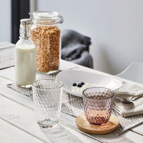 Set Mit 6 Rosa Gläsern, 29 Cc