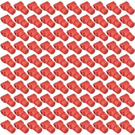 Diebstahlsicherer Handyhaken, 100 Stück, Schloss Für Einzelhandelswaren, Rot (6 Mm)