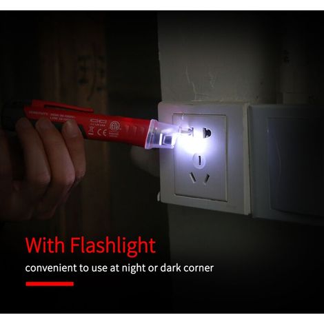Uni-t Stiftförmiger, Berührungsloser Wechselspannungsprüfer, V-alert-detektor Mit Akustischem Und Optischem Alarm, Led-taschenlampe