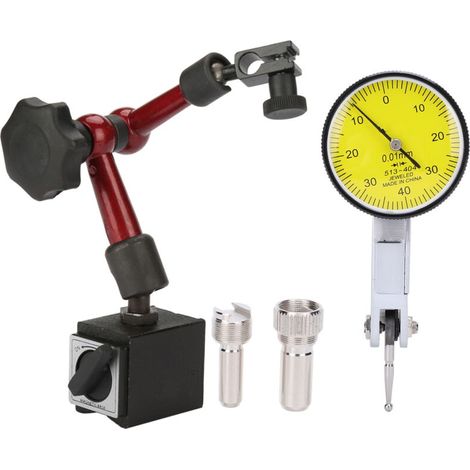 Flexibler Magnetischer Messlehrenhalter – Messbereich 0–0,8 Mm – Auflösung 0,01 Mm – Hebelanzeiger Für Werkzeugmaschinen