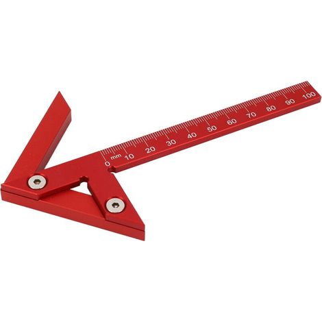 105-mm-zentrierlehre, 45°/90°-linienlineal Aus Aluminiumlegierung, Mess- Und Anreißwerkzeug Für Die Holzbearbeitung