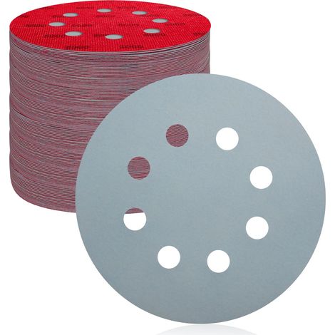 50 Schleifscheiben, 8 Löcher, Körnung 5000, Klettverschluss, 125 Mm, Für Exzenterschleifer