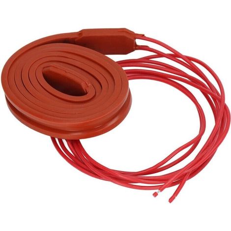 Silikon-heizband, Flexibel Und Wasserdicht Isoliert, Für Ölschläuche, 15 X 1000 Mm, 40 W, 12 V Dc
