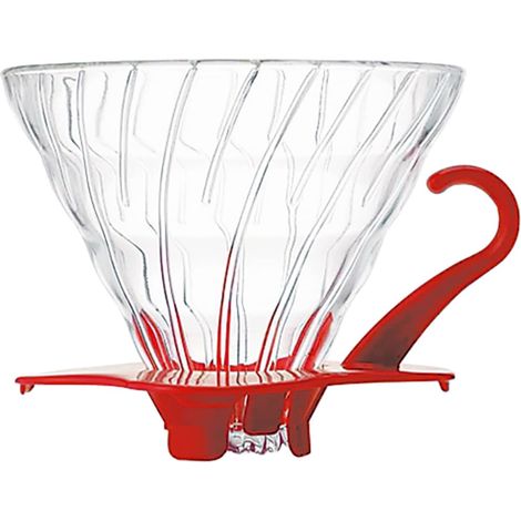 Kaffeefilter, Kunststoff, Rot, Größe 02, Für 1 Bis 4 Tassen, Zubehör V60
