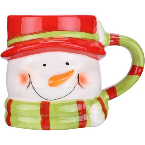 Stück Weihnachtsschneemann-becher, Kaffeetasse, Weihnachts- Und Neujahrsgeschenk Für Familie Und Freunde Oder Für Den Täglichen Gebrauch, Keramikbecher