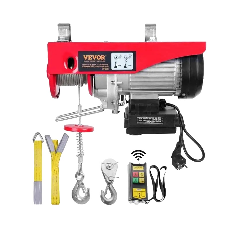 Elektrische Seilwinde, 600 Kg Tragkraft, Funkfernbedienung, Leistungsstarker 1150-w-motor