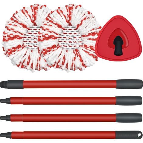 Wischmopp-set, Basis, Mikrofaser, Teleskopstiel, Wischmopp, Bodenwischer