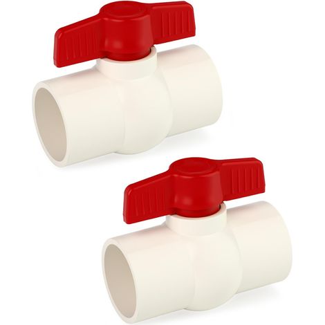 2-teiliges Kugelventil, 32 Mm Pvc, Korrosionsbeständig, 1,6 Mpa Druck, Für Schwimmbecken Und Rohrleitungen