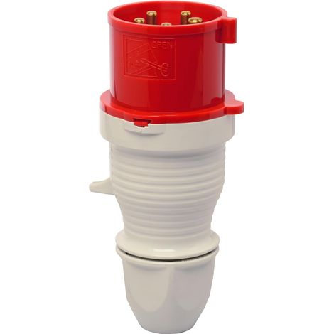 Cee 5p 16 A Ip44 400 V Roter Schraubstecker Für Industrielle Anwendungen