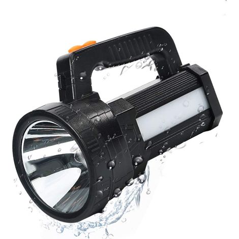Extrem Leistungsstarke Led-taschenlampe, 7200 Mah/6000 Lumen, Wiederaufladbar, Ipx4 Wasserdicht, 6 Modi, Usb-taschenlampe Für Camping/wandern/notfälle/stromausfall