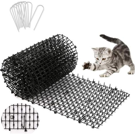 Katzenabwehrmatte Aus Pp-kunststoffgitter Mit Spikes Und Haken, Für Den Innen- Und Außenbereich