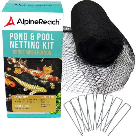 Teichnetz 4,5 M X 6 M, Feinmaschig (1 Cm), Verzinkter Stahl, Fisch- Und Vogelschutz Für Den Garten