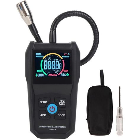 Brennbare Gase Detektor (50-50000 Ppm), Lcd-display, Tragbares Gasleckprüfgerät Für Rohrleitungen