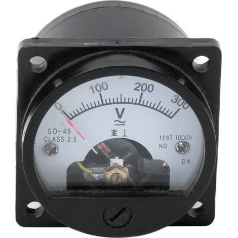 Rundes Abs-voltmeter, Analoge Skala, Präzisionsinstrument Zur Messung Von Wechselstrom (0–300 V) Mit So-45-anschluss