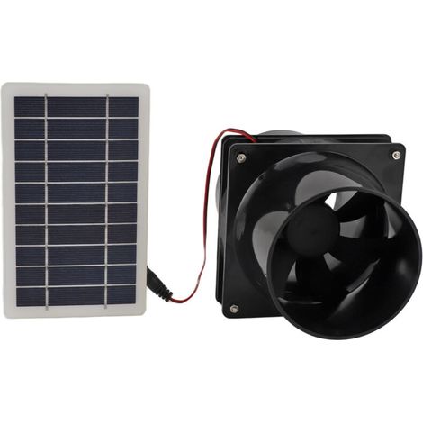 10w 12v Solar-abluftventilator – Abs-solarpanel Für Runde Rohre – Ideal Für Gewächshäuser, Wohnmobile Und Dachböden