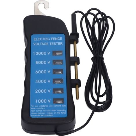 Elektrozaunprüfer, 10.000-v-voltmeter, Wasserdichtes Handgerät Mit 6 Leuchten Für Landwirtschaftliche Betriebe