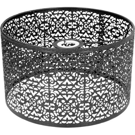 Metalllampenschirm E27 E14 – Hohlform Für Einzigartige Beleuchtung – Hochwertige Verarbeitung – Durchmesser 25 Cm – Höhe 16 Cm – Kompatibel Mit Tisch- Und Deckenleuchten