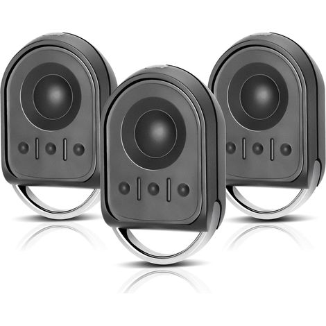 4-kanal-fernbedienung (433,42 Mhz) – Kompatibel Mit Garagentoren Und -motoren – Einfache Programmierung – 3er-pack