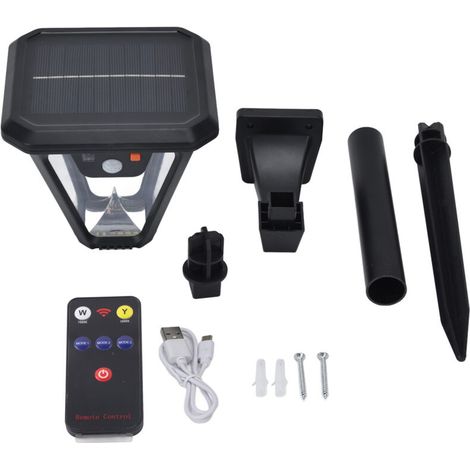 Solar-gartenleuchte Mit 100 Leds, 5 Modi, Fernbedienung, Wasserdicht, 2000 Lm