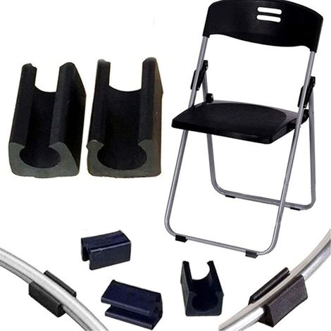 Set Mit 32 Schwarzen Silikon-möbelgleitern – U-förmig – 14 Mm Durchmesser – Bodenschutz – Einfache Montage Ohne Klebstoff – 32 Stück