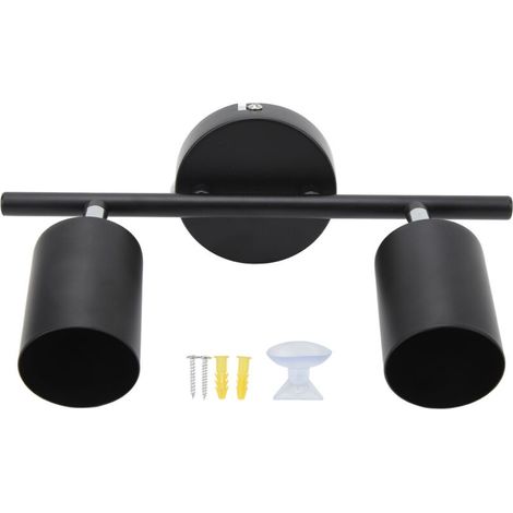 Led-schienenbeleuchtungsset, 2 Leuchten, 27,4 Cm (10,8 Zoll), 90 Grad Drehbar, 2 Lampen, Gu10-leuchtmittel, Deckenbeleuchtungsset