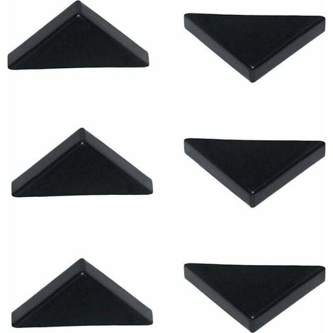 Mm Schwarze Eckenschützer Für Scharfes Glas, Spiegel, Keramikfliesen, Dreifach Geformte Eckenabdeckungen, 20 Stück