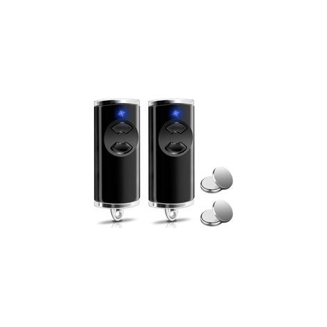 Set Mit 2 Garagentor-fernbedienungen 868,3 Mhz – Kompatibel Mit Hörmann Hse4-868-bs, Hse2-868-bs, Hs4-868-bs – Verstärkter Metallrahmen