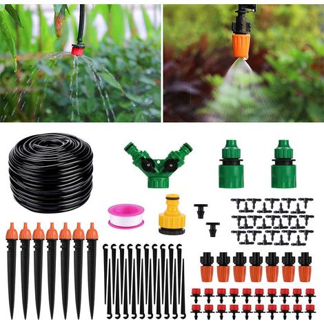 Automatisches Bewässerungssystem (40 M) – 30 Verstellbare Tropfer – Wasserersparnis Bis Zu 70 % – Einfache, Werkzeuglose Installation