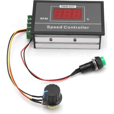 Drehzahlregler Für Gleichstrommotoren 6-60v 12v 24v 36v 48v 30a Pwm Dc, Start- Und Stoppschalter
