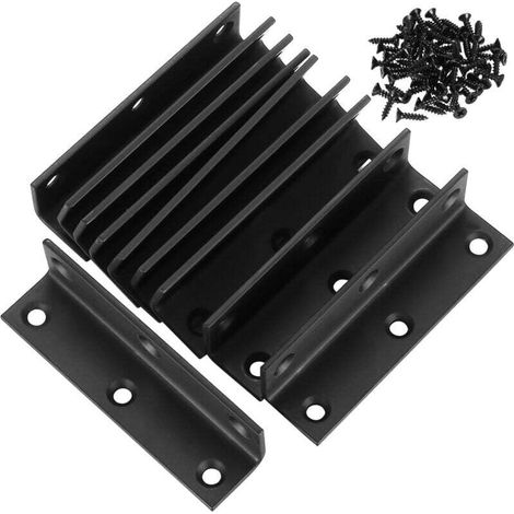 L-förmiger Rechtwinkliger Verbinder, 10er-pack. Metallwinkel, 90°. Perforierte Eckverstärkungen Für Holz, Hochbelastbare Eckstützen Zur Befestigung Und Reparatur Von Möbeln.