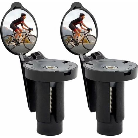 Fahrrad-rückspiegel, Elektroroller-retro-konvexspiegel, 360° Verstellbarer Klapp-rückspiegel Für Lenker, Passend Für Rennrad Und Mountainbike, 2 Stück