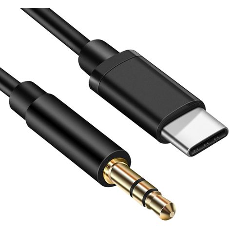 M Usb-c-auf-3,5-mm-klinkenkabel – Autoradio-anschluss Und Kopfhörer – Flexibles Pvc Und Verzinntes Kupfer – 2er-pack